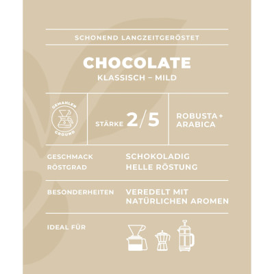 Mletá káva - Chocolate 250g - Minges Signature