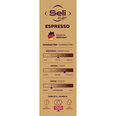 charakteristika kávy Seli Espresso