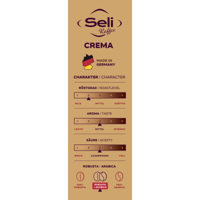 Zrnková káva - CREMA 1 kg - Seli Kaffee